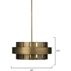 Orbit 3 Light 20 Inch Antique Brass Chandelier Ceiling Light 8 Orbit 3 Light 20 Inch Antique Brass Chandelier Ceiling Light -Jamie Young Store 5orbi chab 6
