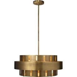 Orbit 4 Light 30 Inch Antique Brass Chandelier Ceiling Light -Jamie Young Store 5orbi lgab 2