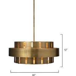 Orbit 4 Light 30 Inch Antique Brass Chandelier Ceiling Light -Jamie Young Store 5orbi lgab 5