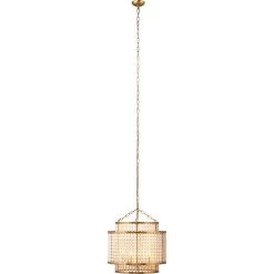Pacific 6 Light 20 Inch Gold Beaded Chandelier Ceiling Light -Jamie Young Store 5paci chgo 4