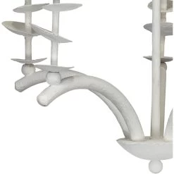 Petals 5 Light 24 Inch White Gesso Chandelier Ceiling Light -Jamie Young Store 5peta chwh 9