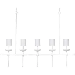 Providence 5 Light 66 Inch White Plaster Chandelier Ceiling Light