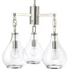 Tear Drop 3 Light 22.00 Inch Chandelier