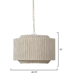 Theory 4 Light 26.75 Inch Off-White Chandelier Ceiling Light -Jamie Young Store 5theo chna 2