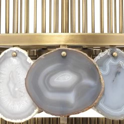 Upsala 8 Light 32 Inch Pale Lavender Agate & Antique Brass Chandelier Ceiling Light -Jamie Young Store 5upsa lvab 3