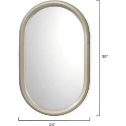 Altitude Oval 39 X 24 Inch Dove Grey Splash Mirror -Jamie Young Store 6alti ovmidg 5
