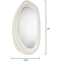 Denali 45 X 21.5 Inch White Mirror -Jamie Young Store 6dena miwh 2
