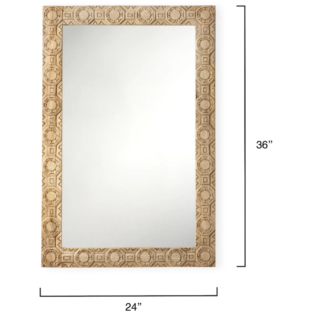 Relief 36 X 24 Inch Natural Mirror 3 Relief 36 X 24 Inch Natural Mirror - Image 3