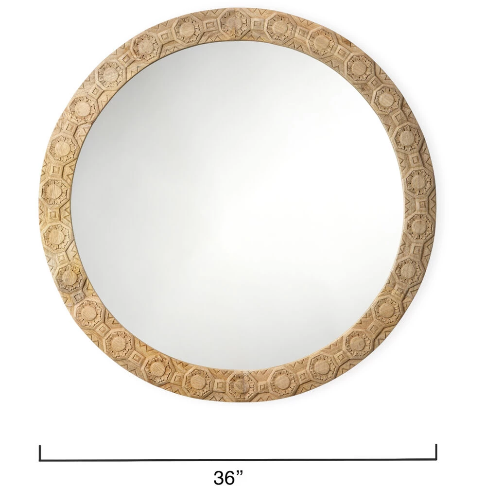 Relief 36 X 36 Inch Natural Mirror 3 Relief 36 X 36 Inch Natural Mirror - Image 3
