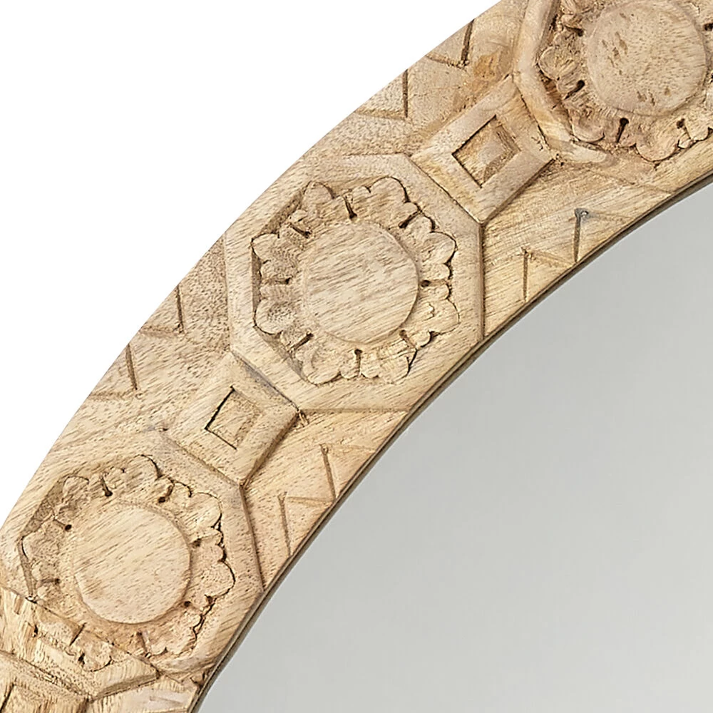 Relief 36 X 36 Inch Natural Mirror 4 Relief 36 X 36 Inch Natural Mirror - Image 4