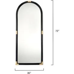 Saltwater 72 X 30 Inch Black Floor Mirror 7 Saltwater 72 X 30 Inch Black Floor Mirror -Jamie Young Store 6salt fmbk 2
