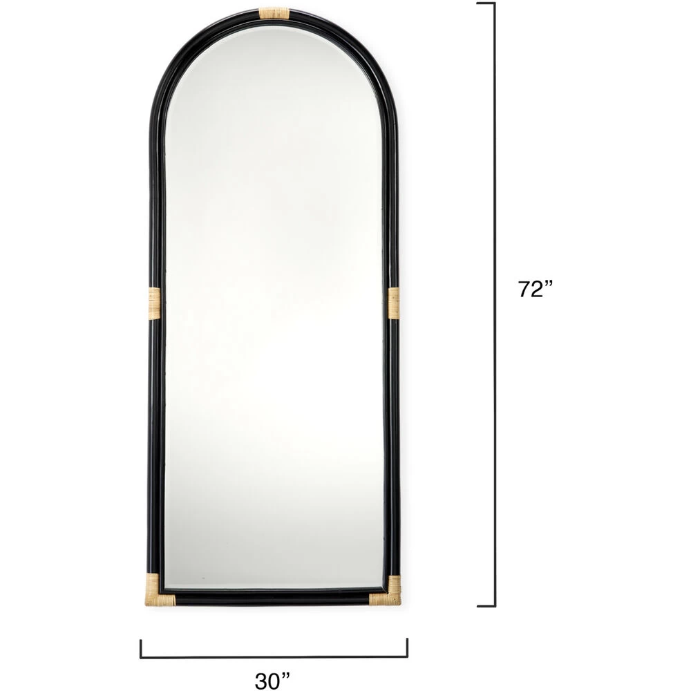 Saltwater 72 X 30 Inch Black Floor Mirror 3 Saltwater 72 X 30 Inch Black Floor Mirror - Image 3