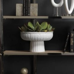 Aegean Pedestal 14.5 X 9 Inch Bowl -Jamie Young Store 7aege lgwh 8