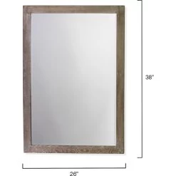 Austere 38 X 26 Inch Dark Wood Mirror -Jamie Young Store 7aust migr 5