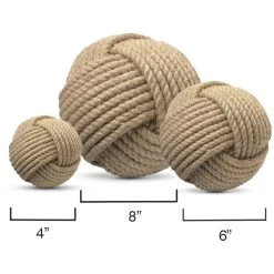 Jute Jute Balls, Set Of 3 11 Jute Jute Balls, Set Of 3 -Jamie Young Store 7ball jute 2