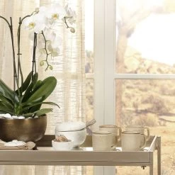 Bennett 7.25 X 6 Inch Storage Bowl With Lid, Large -Jamie Young Store 7benn lgwh 7