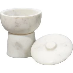 Bennett 5 X 4 Inch Storage Bowl With Lid, Small -Jamie Young Store 7benn smwh 8