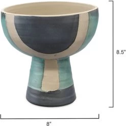 Blanche 9 X 8 Inch Wide Vessel -Jamie Young Store 7blan veaq 2