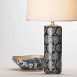 Block Print 13.75 X 4 Inch Bowl -Jamie Young Store 7bloc bobl 2