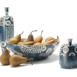 Block Print 13.75 X 4 Inch Bowl -Jamie Young Store 7bloc bobl 4