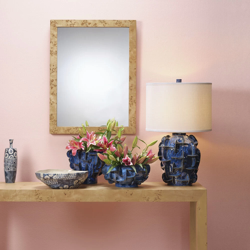 Block Print 12 X 4.75 Inch Vases, Set Of 4 8 Block Print 12 X 4.75 Inch Vases, Set Of 4 - Image 8