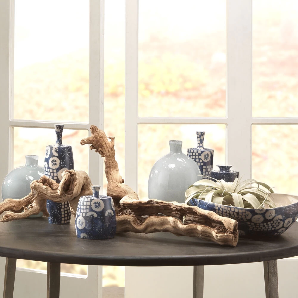 Block Print 12 X 4.75 Inch Vases, Set Of 4 9 Block Print 12 X 4.75 Inch Vases, Set Of 4 - Image 9