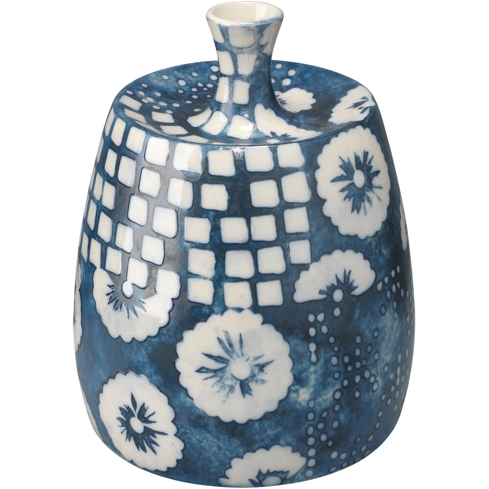 Block Print 12 X 4.75 Inch Vases, Set Of 4 10 Block Print 12 X 4.75 Inch Vases, Set Of 4 - Image 10