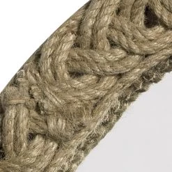 Braided Round 20 X 20 Inch Jute Mirror -Jamie Young Store 7brai lgju 1