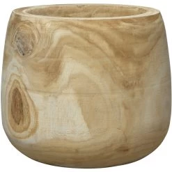 Brea 13.5 X 12 Inch Wooden Vase