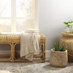 Brea 13.5 X 12 Inch Wooden Vase -Jamie Young Store 7brea vawd 7