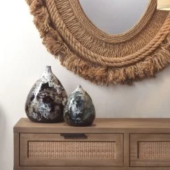 Collage 11 X 9 Inch Vase -Jamie Young Store 7coll mdbkbr 3