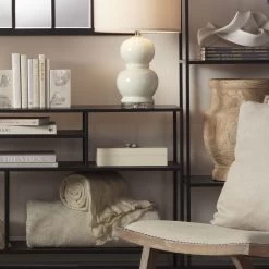 Constantine 12 X 7 Inch Cream Resin W/ Horn Accent Large Rectangle Box -Jamie Young Store 7cons bxcr alternate image beauty crop 3 spring 2021