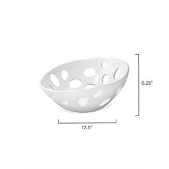 Crater Asymetric 14 X 6 Inch Bowl -Jamie Young Store 7crat bowh 5