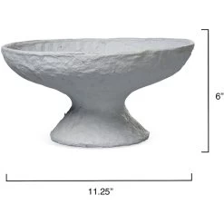Garden Blue Pedestal Bowl -Jamie Young Store 7gard pebl 2