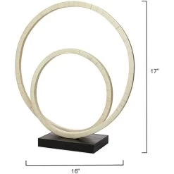Helix Double Ring 17 X 16 Inch Sculpture -Jamie Young Store 7heli nabo 5