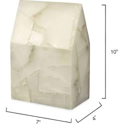 Tall House Alabaster Decorative Object -Jamie Young Store 7hous taal 5