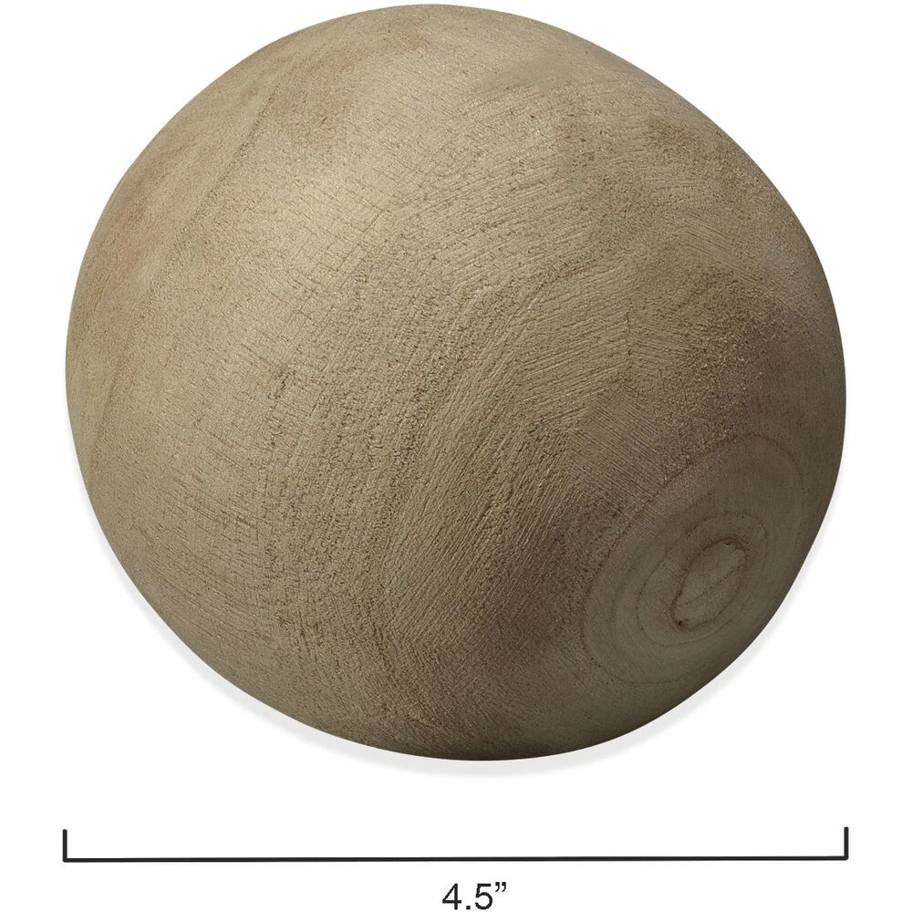 Malibu Natural Wood Wood Balls, Set Of 3 4 Malibu Natural Wood Wood Balls, Set Of 3 - Image 4