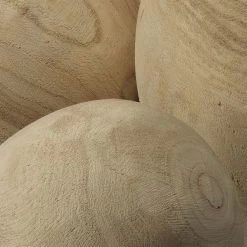 Malibu Natural Wood Wood Balls, Set Of 3 18 Malibu Natural Wood Wood Balls, Set Of 3 -Jamie Young Store 7mali natu 5