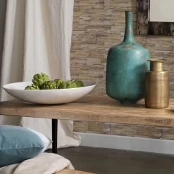 Marble 24 X 4.75 Inch Bowl -Jamie Young Store 7marb xlwh 4