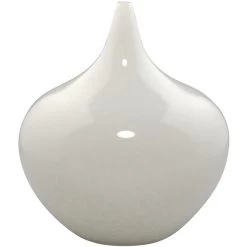 Nymph Decorative 19 X 8 Inch Vases In White Glass, Set Of 3 -Jamie Young Store 7nymp vawh 6