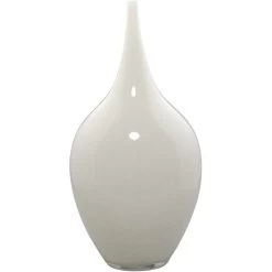 Nymph Decorative 19 X 8 Inch Vases In White Glass, Set Of 3 -Jamie Young Store 7nymp vawh 8