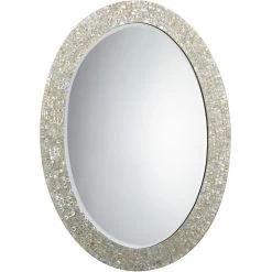 Oval 44 X 32 Inch Mother Of Pearl Mirror