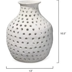 Porous 17 X 13 Inch Vase -Jamie Young Store 7poru smwh 5
