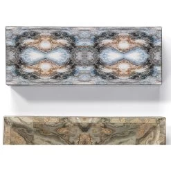 Rorschach 17 X 7 Inch Indigo Blue Lacquer Long Box -Jamie Young Store 7rors lobxin 16