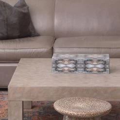 Rorschach 17 X 7 Inch Indigo Blue Lacquer Long Box -Jamie Young Store 7rors lobxin 18