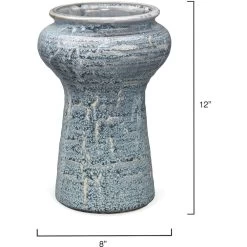 Snorkel 12 X 8 Inch Vases, Set Of 2 16 Snorkel 12 X 8 Inch Vases, Set Of 2 -Jamie Young Store 7snor vabl 8