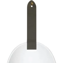 Tether 49 X 32 Inch Charcoal Grey W/ Antique Brass Decorative Knob Wall Mirror -Jamie Young Store 7teth migr 1