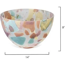 Watercolor 14 X 9 Inch Bowl -Jamie Young Store 7wate lgmc 2