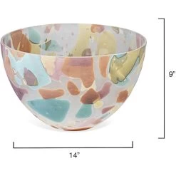 Watercolor 14 X 9 Inch Bowl -Jamie Young Store 7wate lgmc 5