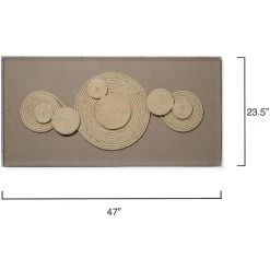 Barbados Natural Wall Art, Large -Jamie Young Store 8barb lgwawh 2